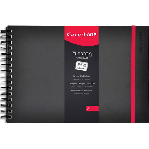 461507_d1-1.jpg OZ INTERNATIONAL Carnet A4 de 40 feuilles recto verso, papier blanc 300 gr, pour dessiner des mangas – Image 1