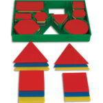 OZ INTERNATIONAL Matériel de manipulation de 60 pièces géométriques (3 couleurs 5 formes 2 tailles)
