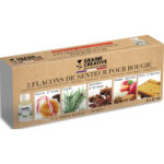 GRAINE CREATIVE Lot de 5 parfums pour bougie - flacons de 27 ml - parfums assortis