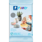 GRAINE CREATIVE Pain 250 gr FIMO AIR GRIS - Simple, lisse, ne colle pas, PAS BESOIN DE CUISSON