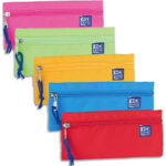 OXFORD KANGOO Trousse Plate 22x0,7x10 cm. Coloris: Yellow, Apple Green, Turquoise, Fuchsia and Red