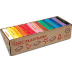 JOVI Plastilina, boîte de 15 x 350 grammes de pâte à modeler végétale couleurs assorties