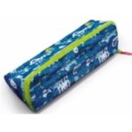 MAPED Trousse ouverture XXL, réversible et personnalisable. Polyester. Pixel Bleue
