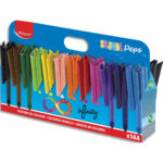 MAPED Schoolpack de 144 crayons de couleur INFINITY. Ne se taille pas. Corps creux et pointe biseautée