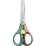 MAPED Ciseaux Security 13 cm Smiling Planet, composé à 50% de fibres de bois FSC, livré en présentoir