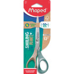 MAPED Ciseaux Shape 16 cm Smiling Planet pour gaucher en blister mix composé à 50% de fibres de bois FSC