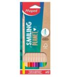 MAPED Gomme précision Smiling Planet, composé à 50% de fibres de bois FSC, vendu en présentoir de 30