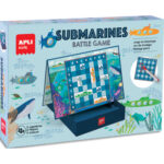 APLI KIDS Jeu de société bataille sous-marin avec 16 sous-marins magnétiques