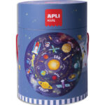 APLI KIDS Puzzle circulaire de 48 pièces pour apprendre le système solaire