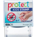 COLOP Tampon Printer 20 Protect Kids Microban, pour apprendre aux plus grands à se laver les mains