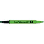PENTEL Surligneur ILLUMINA FLEX bi-pointe 2,5/4,2mm. Coloris vert