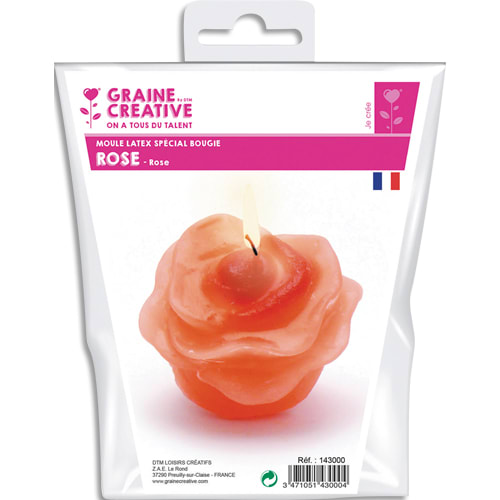 463125_d1-1.jpg GRAINE CREATIVE Moule en latex 4 cm forme de rose pour fabriquer des bougies – Image 1