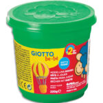 GIOTTO BE-BE Pot de 220 grammes de pâte à jouer couleur vert, livré par lot de 8
