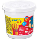 GIOTTO BE-BE Pot de 220 grammes de pâte à jouer couleur blanc, livré par lot de 8