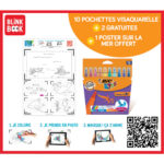 BIC KIDS Visaquarelle x10 couleurs : 10 pochettes + 2 offertes + 1 poster animé + 1 fiche sur les océans
