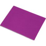 FABRIANO Lot de 5 feuilles de carton ondulé 328g, dimensions 50 x 70 cm, coloris pourpre