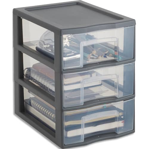 465287_d1-1.jpg SUNDIS Tour plastique Tower A5+ 3 tiroirs (l x h x p) 24,5 x 25,5 x 18,5 cm – Image 1