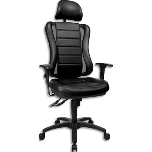 465439_d1-1.jpg TOPSTAR Fauteuil Save noir, look sport, mécanisme synchrone accoudoirs réglables, piètement noir – Image 1