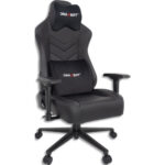 ORAXEAT Fauteuil gamer MX850 noir, base aluminium, assise 54x57cm, dossier 57x87cm, Poids maxi 150 kg