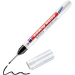 EDDING Marqueur précision 8850. Encre permanente, séchage rapide. Pte longue et fine. Noir (en blister)