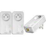 STRONG 3 Prises CPL 600 Mbps Port Ethernet Compat boxs Internet Idéal Multi TV Streaming HD