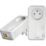 STRONG Pack 2 Prises CPL 600 Mbps, Prise filtrée Port Ethernet, Compat boxs Internet, Idéal Multi TV