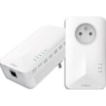STRONG Pack de 2 Prises CPL 1000 Mbps, Prise filtrée et Port Ethernet, Compatible boxs Internet