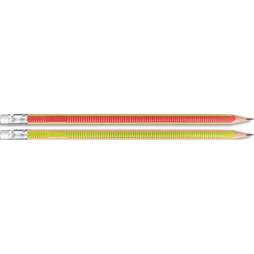 467034_d1-1.jpg MAPED Blister de 2 crayons graphite KIDY LEARN triangulaire HB, embout gomme, texture antidérapante – Image 1