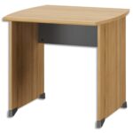GAUTIER OFFICE Table bureau L140 cm avec voile de fond Jazz Chêne de bocage - Dim. : L140 x H74 x P80 cm