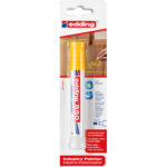 EDDING Marqueur industriel durable sur les surfaces rouillées/ rugueuses (métal, pierre et bois). Jaune