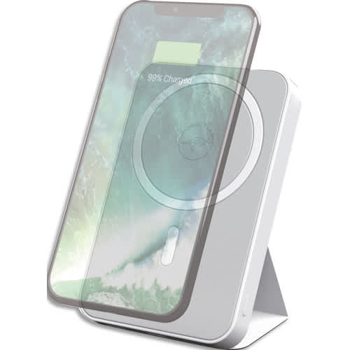 467405_d1-1.jpg MOBILITY LAB Power Bank 5000mAh à induction magnétique - Blanc – Image 1