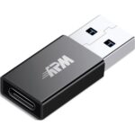 APM Adaptateur USB-A / USB-C, USB 3.0, mâle / femelle, metal, noir