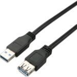 APM Rallonge USB-A / USB-A, USB 3.0, mâle / femelle, noir, 1.8m