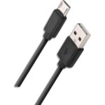 APM Câble USB-A / micro-USB, USB 2.0, mâle / mâle, noir, 1m