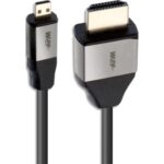 APM Câble HDMI / HDMI micro, 1080p, mâle / mâle, noir, 1.8m