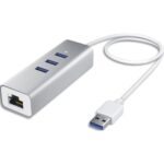 APM Hub USB-A 3.0 4 ports : 3xUSB-A, 1xRJ45 gigabit