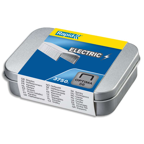 467976_d1.jpg RAPID Agrafes OPTIMA N°56. Boîte de 3750. Fonctionne avec les agrafeuses Rapid Optima Grip et Optima 20. – Image 1