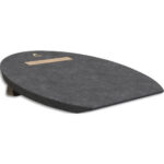 ALBA Repose-pieds PET 100% recyclé (bouteille d'eau recyclée) - gris/bois