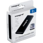 INTEGRAL Disque SSD portable externe Slim 2 To - Lecture 1050/écriture 1000MBs