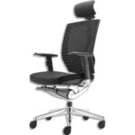 MT INTERNATIONAL Fauteuil ergonomique synchrone, translation, têtière, accoudoirs