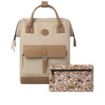 CABAIA Sac à dos ADVENTURER médium KUALA LUMPUR, 23 litres. Coloris crème