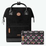 CABAIA Sac à dos ADVENTURER médium BRIGHTON, 23 litres. Coloris noir