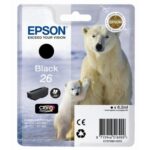 EPSON Cartouche jet d'encre N°26 - Ours polaire - T2601 - Noir - C13T26014012