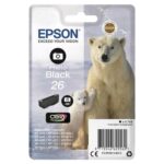 EPSON Cartouche jet d'encre N°26 - Ours polaire - T2611 - Photo Noir - C13T26114012