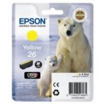 EPSON Cartouche jet d'encre N°26 - Ours polaire - T2614 - Jaune - C13T26144012