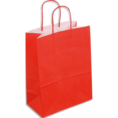 468416_d1-1.jpg Paquet de 50 sacs kraft rouge poignées torsadées 180 + 80 x 220 mm – Image 1
