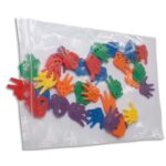 Paquet de 100 sachets plastique Ecoclip neutre en PEBD 50 microns 18 x 25 cm brochables.