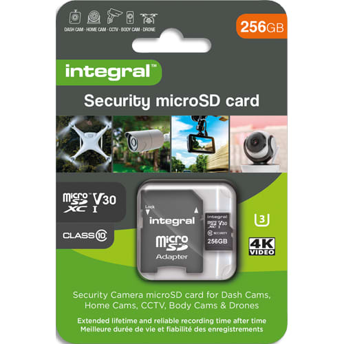 468457_d1-1.jpg INTEGRAL Carte micro SD Security 256Go 4K V30 UHS-1 U3 A1 CLASS 10 – Image 1