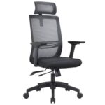 Fauteuil densité mousse 40 kg/m³. Dossier résille. Mécanisme synchrone, dossier blocable 3 positions.