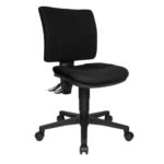 TOPSTAR Fauteuil MAYA, contact permanent, dos carré, dimensions assise 46 x 45 cm, sans accoudoirs, noir